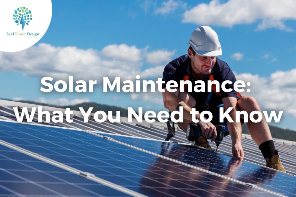 Solar panel maintenance